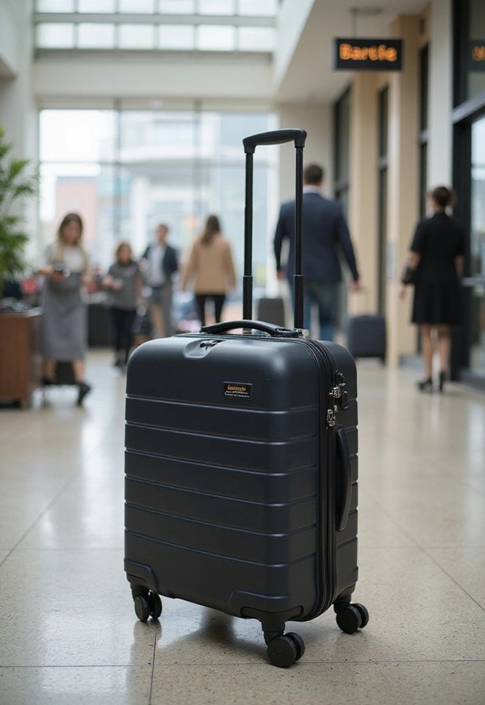 10 Maletas de Cabina que Cumplen con Todas las Aerolíneas (¡El #3 Es Perfecto!) - 3. Maleta de Cabina Rígida de AmazonBasics