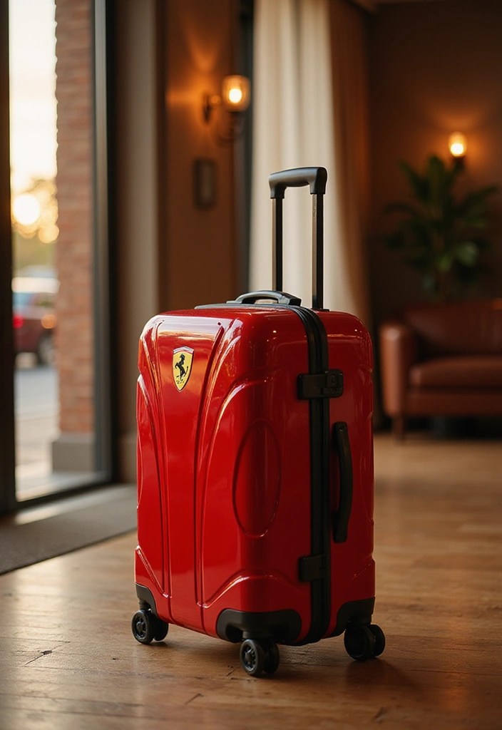 10 Maletas de Cabina que Cumplen con Todas las Aerolíneas (¡El #3 Es Perfecto!) - 9. Maleta de Cabina Ferrari