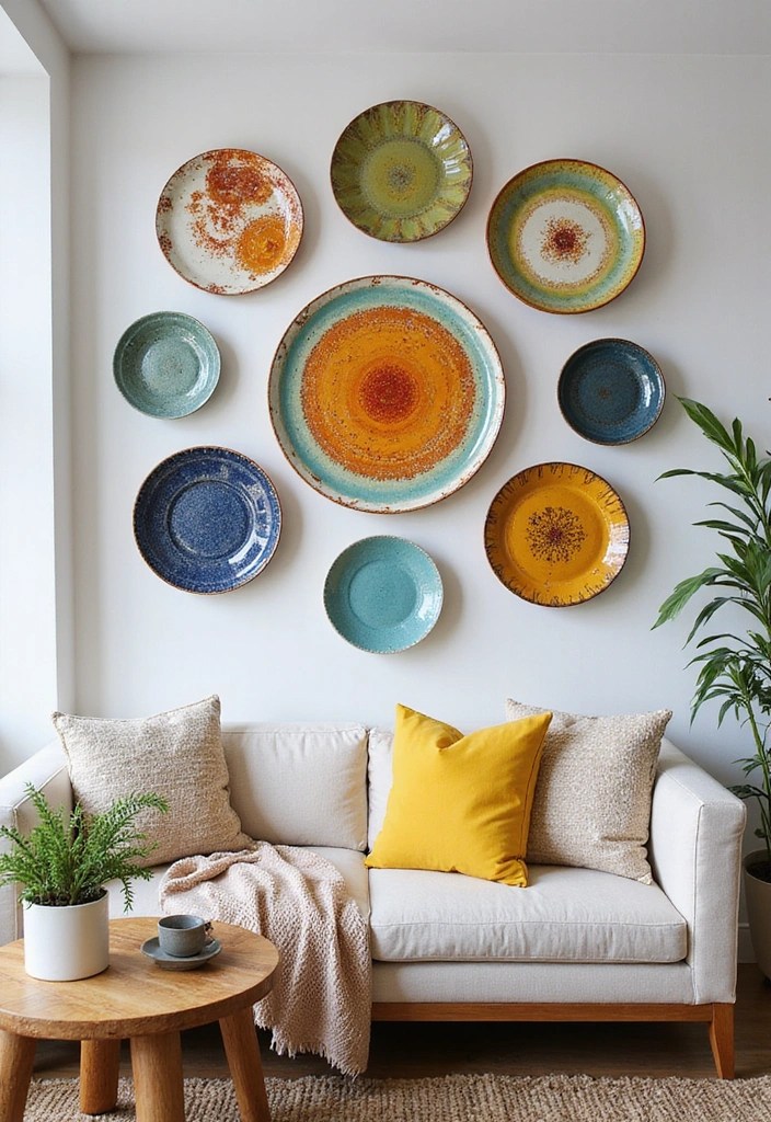 12 Creaciones de Cerámica Artesanal que Te Harán Querer Decorar Cada Rincón (¡Descubre el #7!) - 10. Placas Decorativas de Cerámica